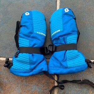 Scott Vibrant Blue Ski Mittens